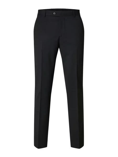 SELECTED HOMME Hlače na rob SLH-THEO' črna