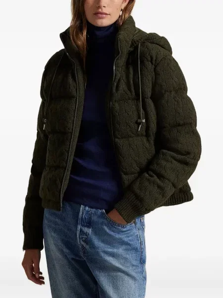 Флийс риза Polo Ralph Lauren с качулка с катарама синьо