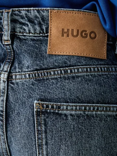 Широкие джинсы Hugo Blue синие