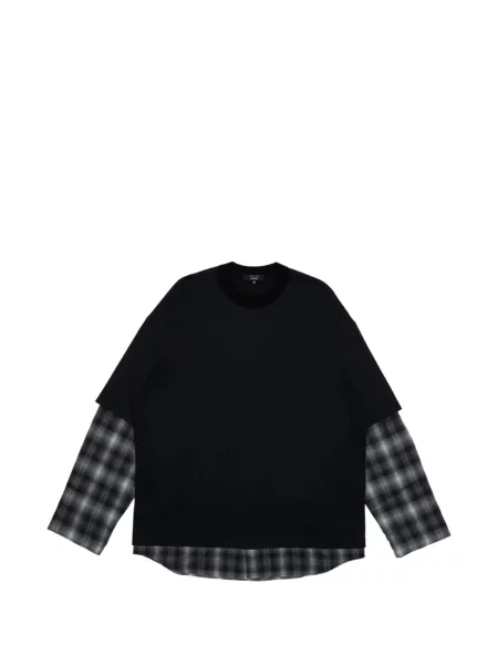 Pulover Comme Des Garçons Homme în carouri cu imagine negru