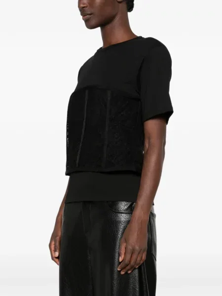 Tricou Philia Loft din dantelă negru