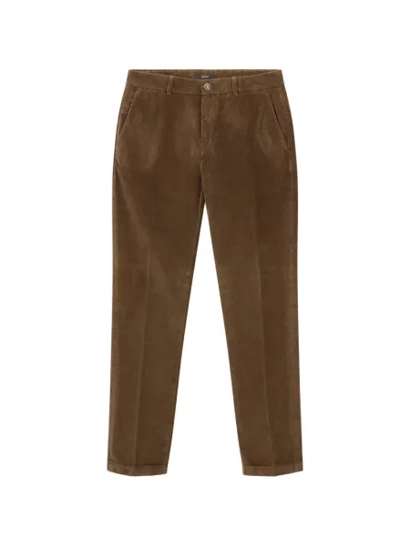 Pantaloni Boggi Milano de catifea maro
