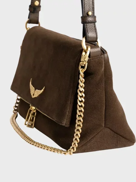 Замшева сумка Zadig&voltaire коричнева