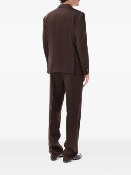 Costum Lardini cu două rânduri de nasturi maro