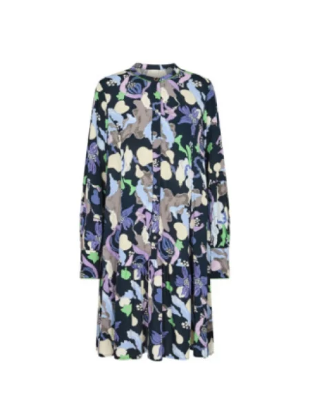 Wielobarwność sukienka Nümph granatowa