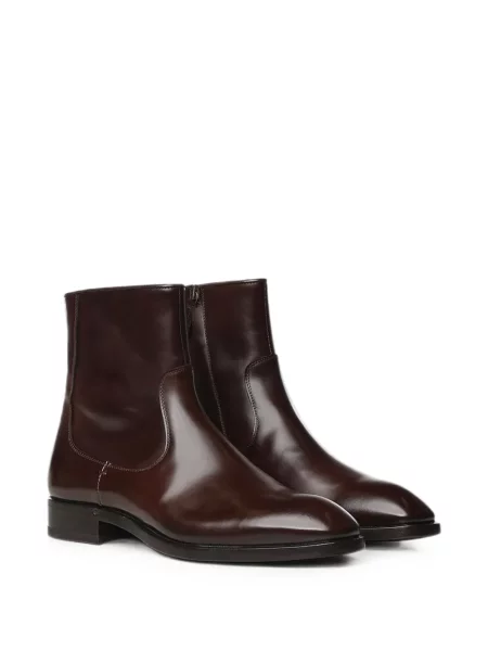 Botine Lardini din piele maro