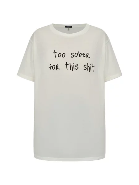 Koszulka R13 z nadrukiem biała