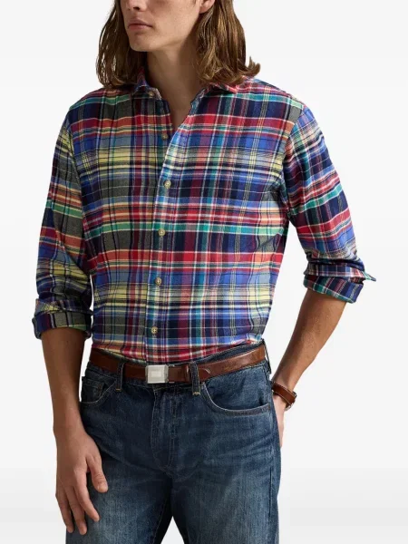 Ριγέ polo Polo Ralph Lauren με κουκούλα με αυτόγραφο λευκό