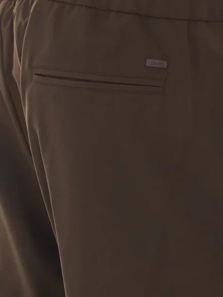Pantaloni Herno cu cordon maro