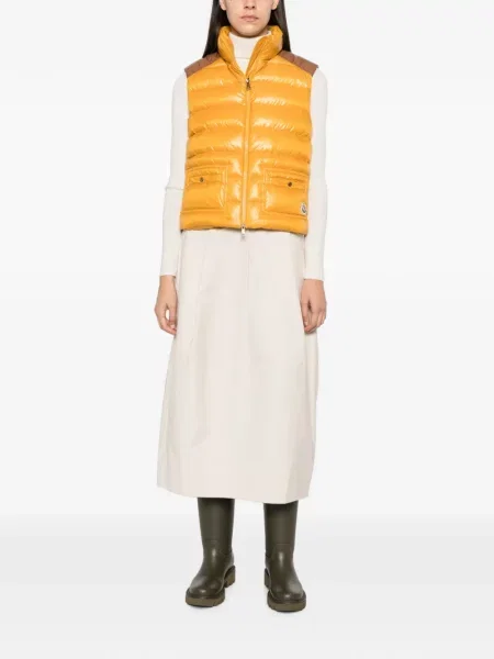 Matlasat vestă Moncler galben