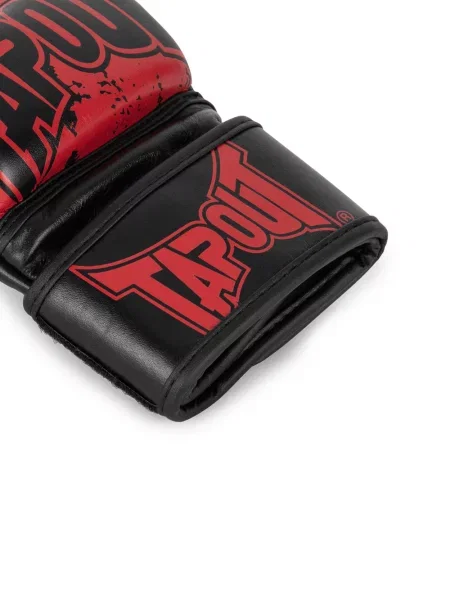 Tapout Rokavice s kratkimi prsti MMA Pro Fight rdeča črna