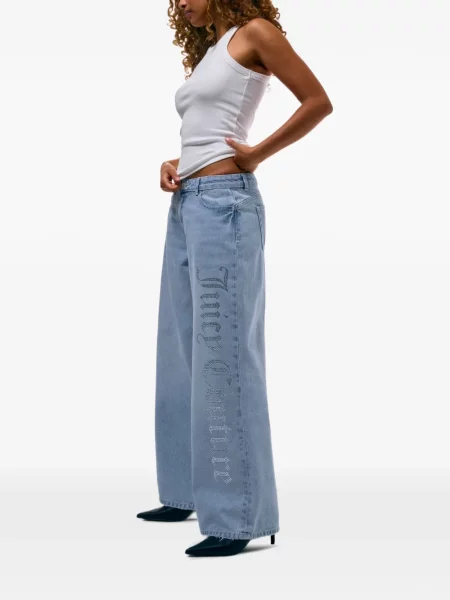 Široké džínsy Juicy Couture modrá