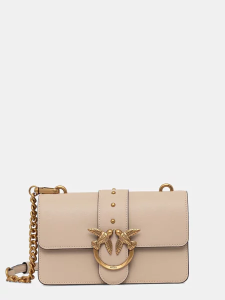 Mała mały torebka Pinko beżowa