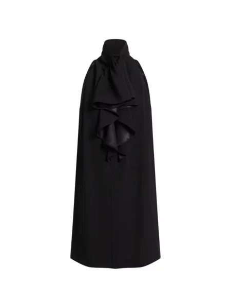 Rochie mini Alberta Ferretti în linie A negru