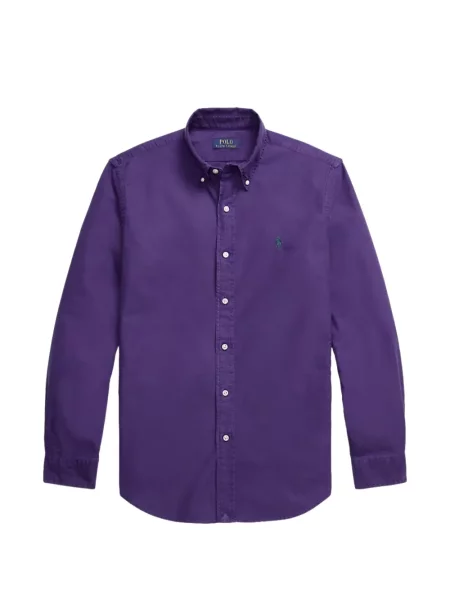 Cămașă Polo Ralph Lauren din țesătură twill violet
