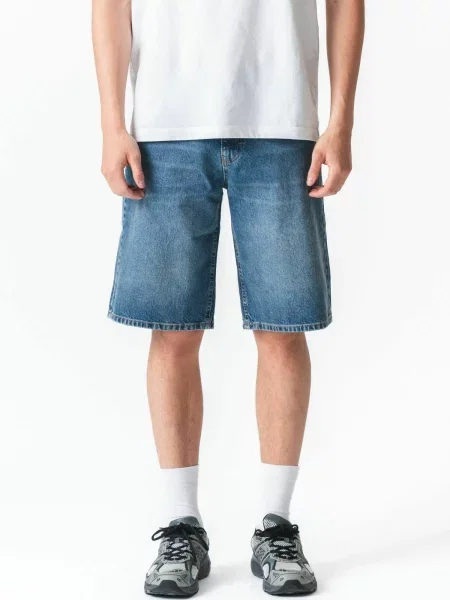 TEESHOPPEN Pantaloni Denim shorts amestec albastru