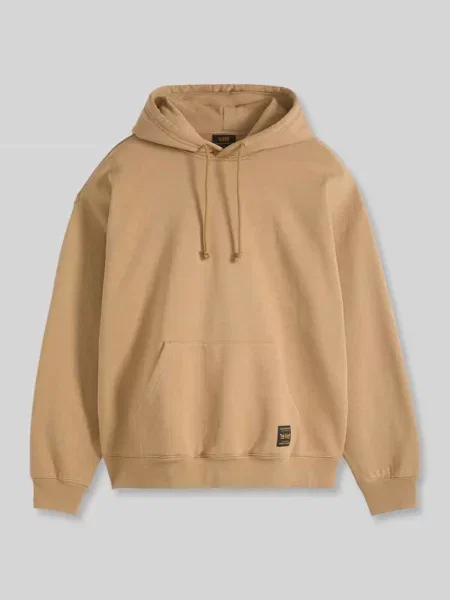 Bluza z kapturem o kroju regular fit z czystej bawełny Levi's brązowa