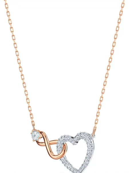 Palton Swarovski transparente roz