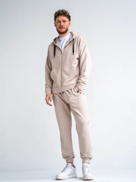 Повсякденний костюм TeamV бавовна/поліестер бежевий