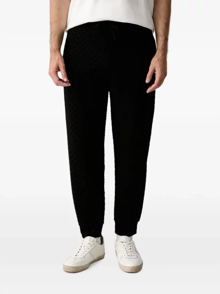 Pantaloni Armani Exchange alergare cu cordon negru