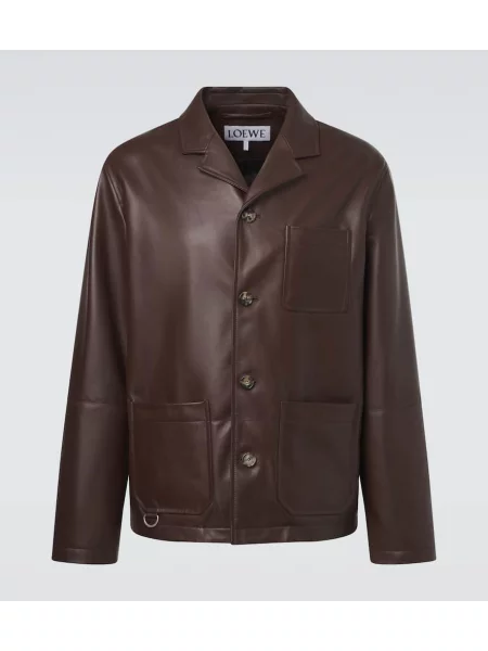 Geanta de piele Loewe maro