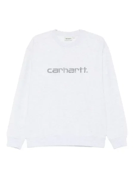 Hanorac Carhartt Wip cu broderie gri