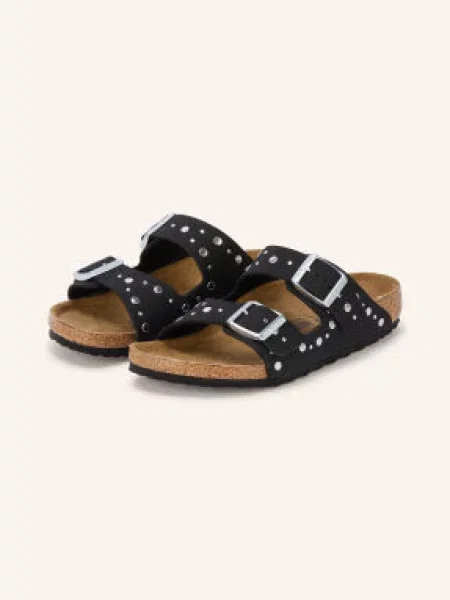 Birkenstock Pantofle Arizona Rivets S Cvočky / stříbrná černá