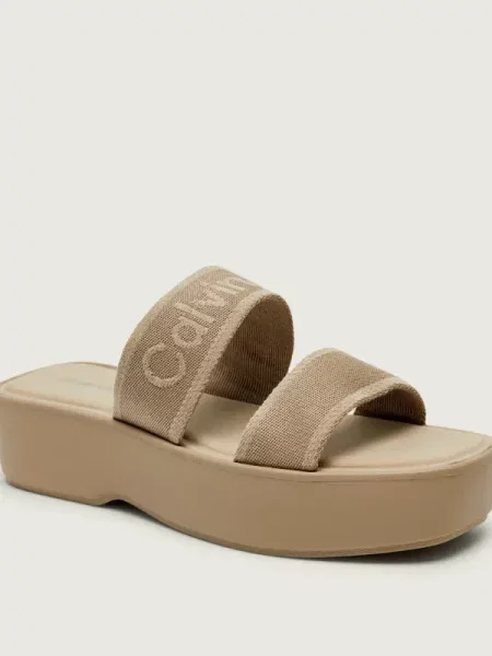 Calvin Klein Saboți gri taupe / grej bej