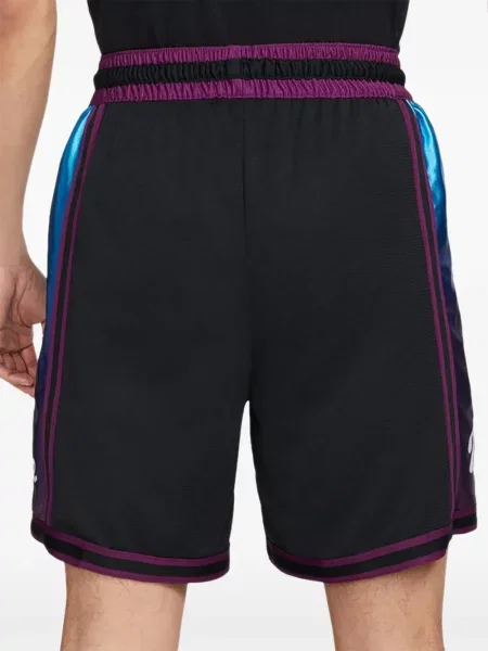 Fleecové běžecké kraťasy Nike s vázáním červené