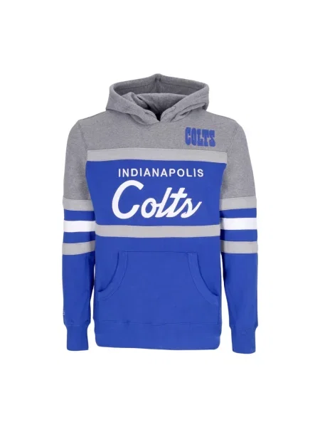 Bluza z kapturem Mitchell & Ness z kapturem niebieska