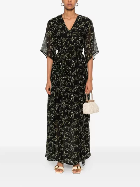 Rochie maxi Marc O'polo cu model floral de costum negru