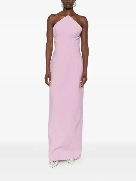 Rochie maxi Solace London de costum roz