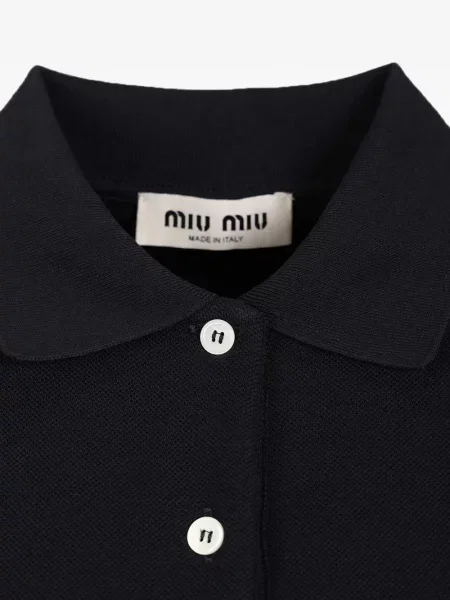 Ujjatlan pólóing Miu Miu autogrammal kék