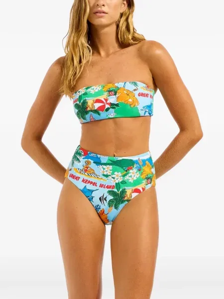 Bikini Seafolly cu imagine albastru