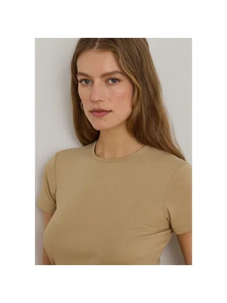 Koszulka Ralph Lauren beżowa