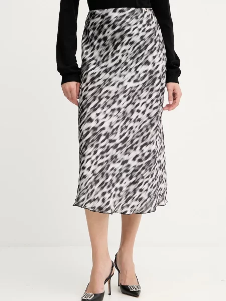 Silvian Heach fustă SILGA midi evazați negru