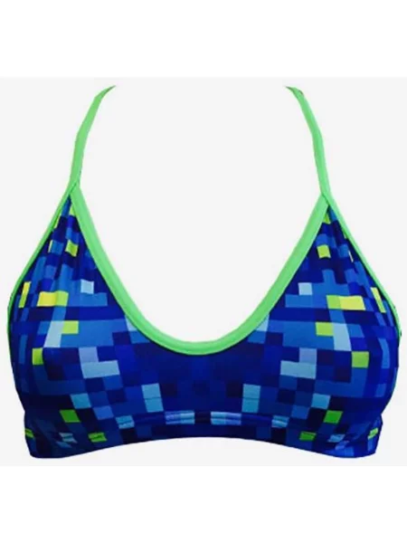 Góra od bikini Turbo Pixels S niebieskie