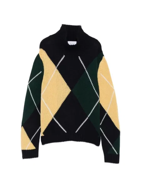 Pulover Beyou cu model argyle albastru