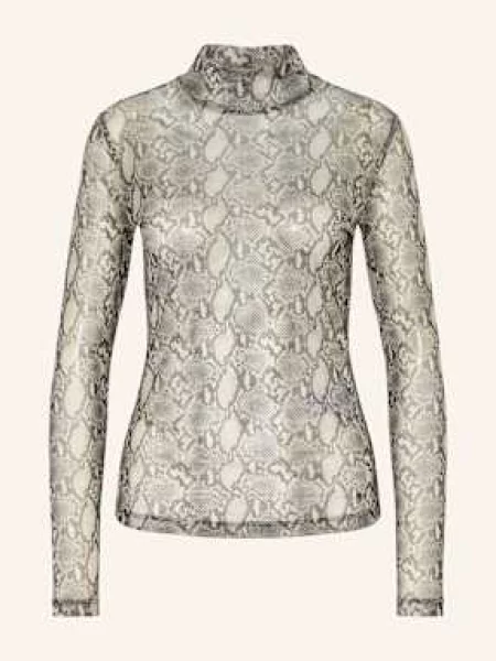 Riani Tričko S Dlouhým Rukávem Ze Síťoviny šedá/ krémová šedé