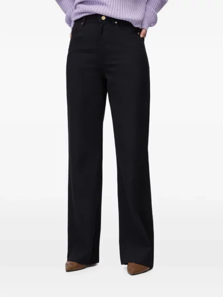 Pantaloni Retori evazate albastru