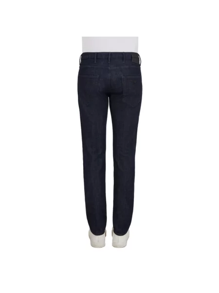 Jeansy Emporio Armani ze stretchu niebieskie