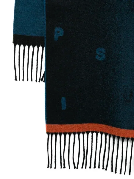 Fular Paul Smith din jacard albastru