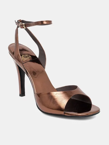 Jeffrey Campbell sandale de piele Bar-Hop maro
