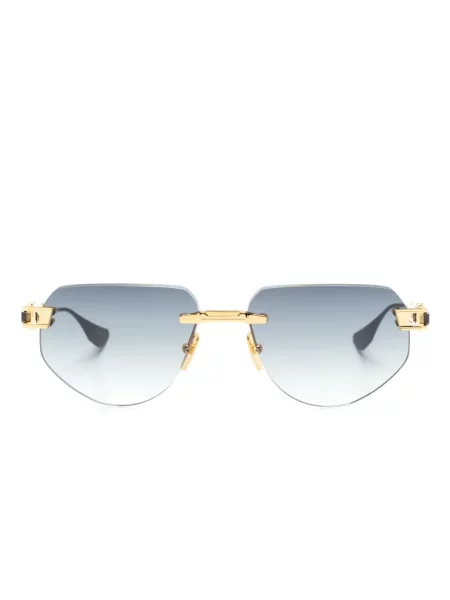 Ochelari de soare Dita Eyewear cu imprimeu geometric gri