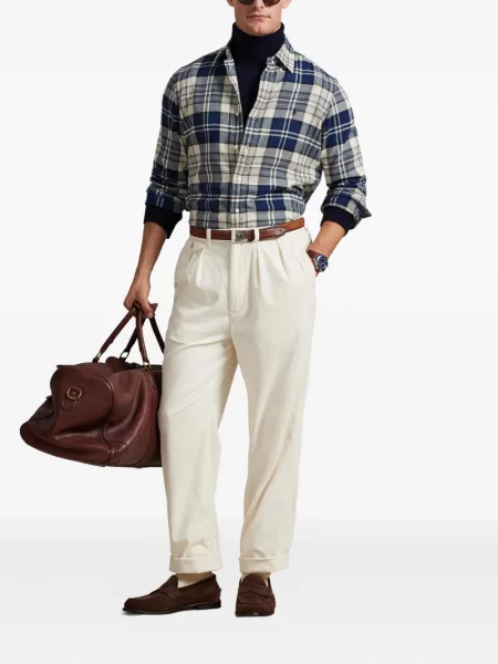 Șapcă Polo Ralph Lauren cu model herringbone din țesătură twill cu imagine albastru
