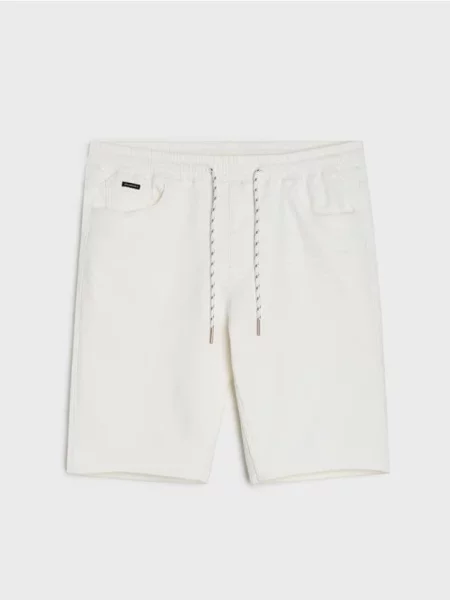 Sinsay Džínové kraťasy bílá