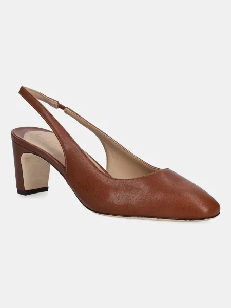 Lauren Ralph Lauren pantofi de piele Klaire maro