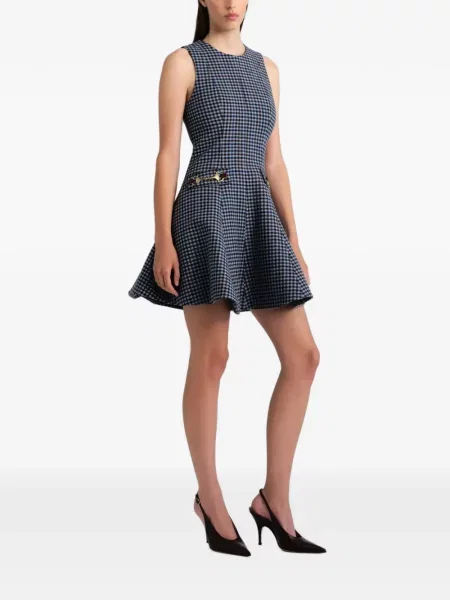 Rochie mini Cara Cara în carouri albastru