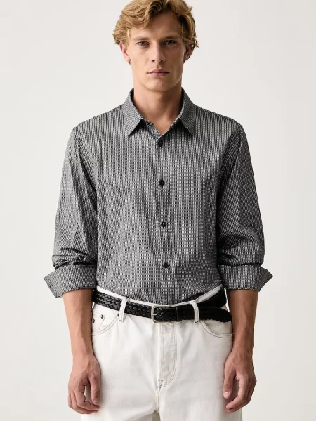 Armani Exchange cămașă pentru bărbați din verde