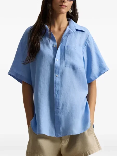 Μικρός πλεκτά σορτς Polo Ralph Lauren με κέντημα λευκό